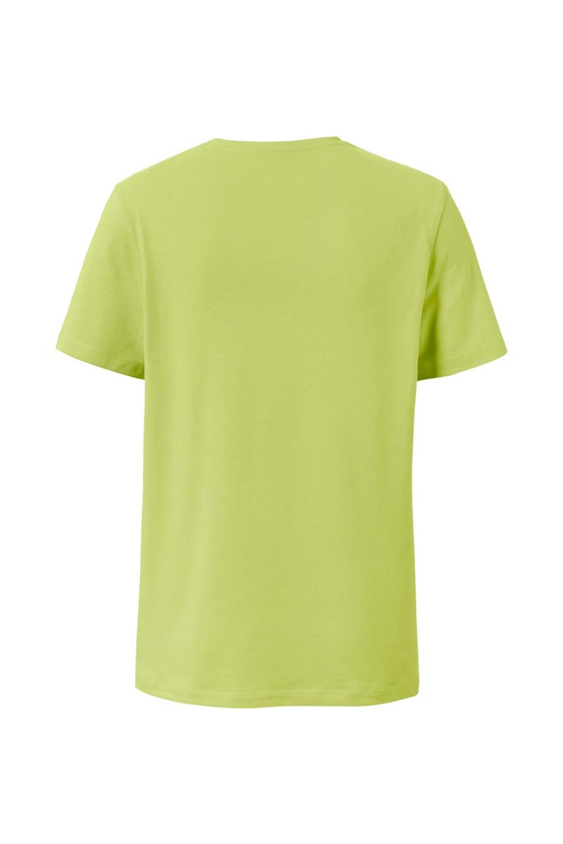 Tchibo Men Regular Fit Short Sleeve Graphic Print T-Shirts, Lime Green - Image 3